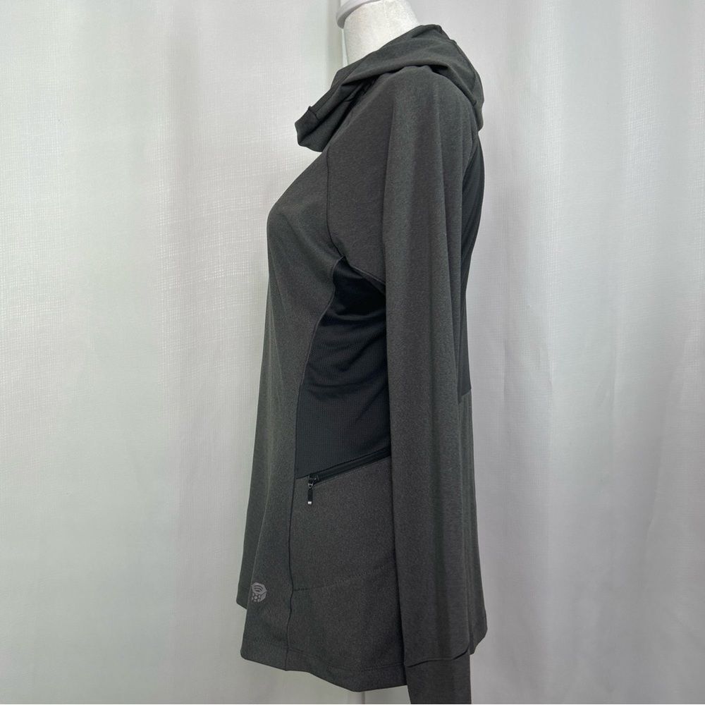 Mountain Hardwear Pullover Women Size Large Gray GHEE Long Sleeve Hoodie Hiking - Picture 5 of 9